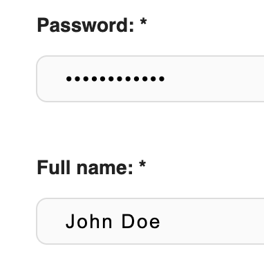 Prebuilt form field labels